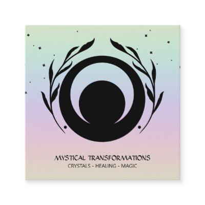 *~* Lunar Sun Moon Magic Boho Universe Rainbow Square