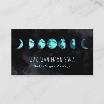*~* Lunar Wax Wan Full TURQUOISE  BLUE Moon Phases