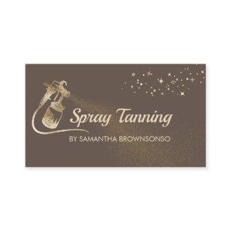 Lux Brown Gold Elegant Calligraphy Tan Spray