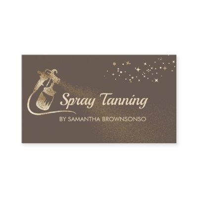Lux Brown Gold Elegant Calligraphy Tan Spray