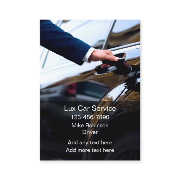 Lux Care Service Chauffeur Driver Glossy