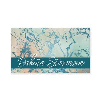 Luxe Marble | Beautiful Coral and Teal Custom