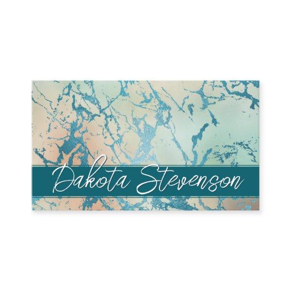 Luxe Marble | Beautiful Coral and Teal Custom