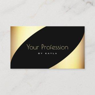 Luxurious Black and Gold Effect with Opening Hours