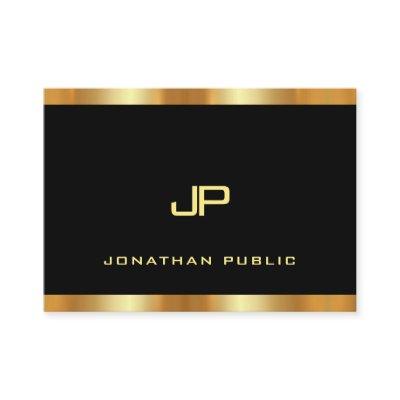 Luxurious Black And Gold Modern Monogram Template