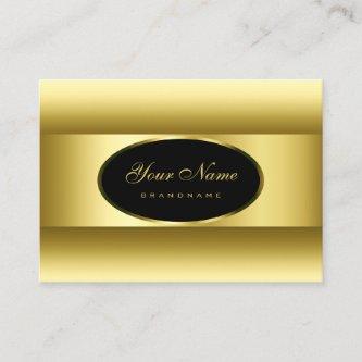 Luxurious Black and Gold Ombre Golden Oval Frame