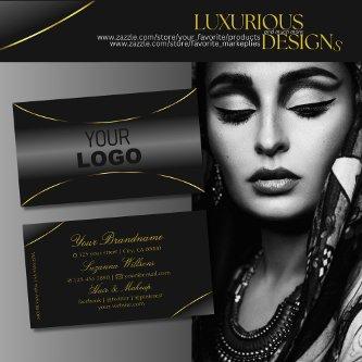 Luxurious Black with Gold Border and Logo Luxury