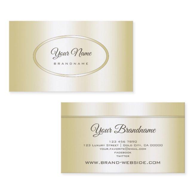 Luxurious Champagne Golden Professional and Modern