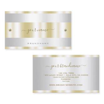 Luxurious Gold and Silver with Cute Tiny Diamonds