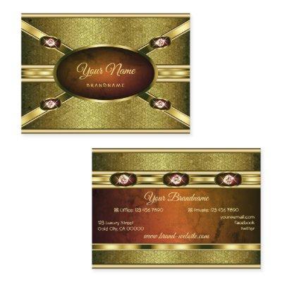 Luxurious Gold Effects Marble with Faux Gemstones