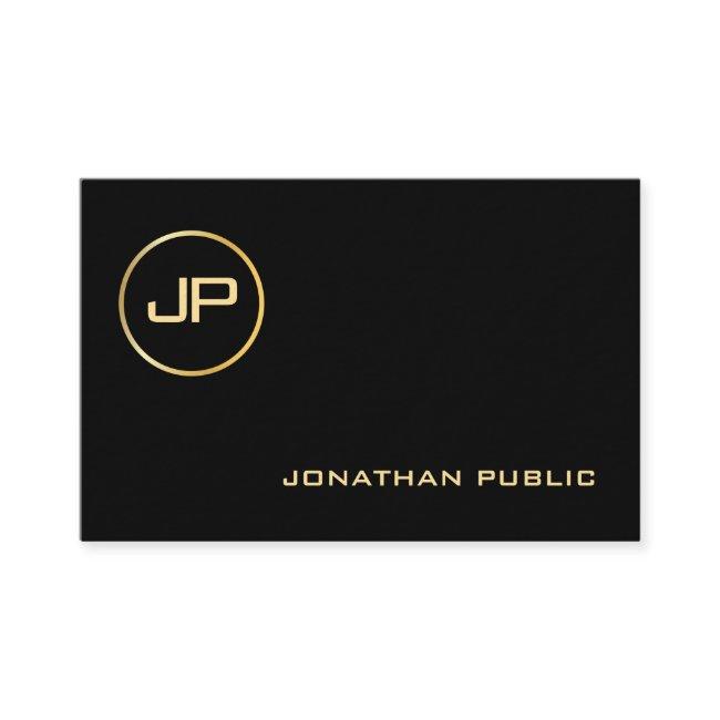Luxurious Gold Look Monogram Elegant Professional