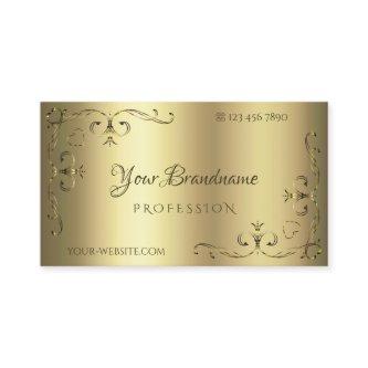 Luxurious Gold Ornate Corners Elegant Golden Decor