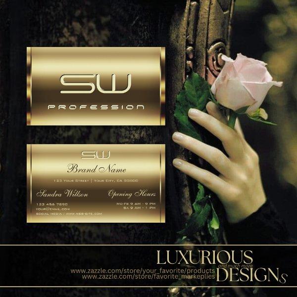 Luxurious Gold Shimmer Effect and Faux 3D Monogram