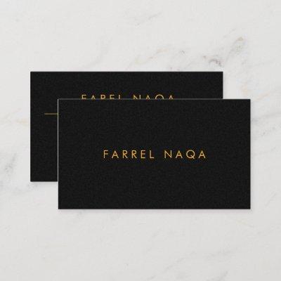 Luxurious Gold Text in Black Foil