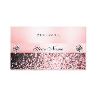 Luxurious Jewels Pink Glitter Diamonds Pastel Pink