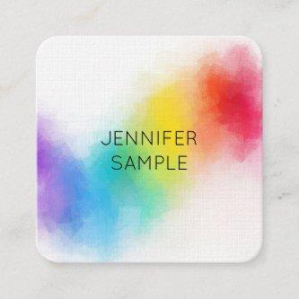 Luxurious Modern Colorful Elegant Professional Square