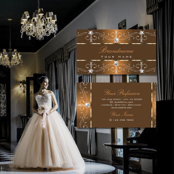 Luxurious Orange Brown Ornate Borders Ornaments