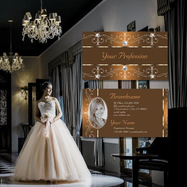 Luxurious Orange Brown Ornate Borders with Photo