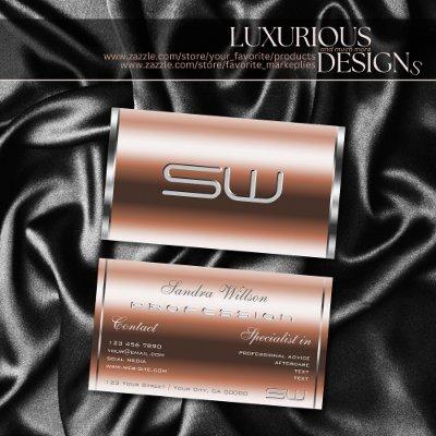Luxurious Rose Gold and Silver with 3D Initials