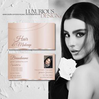 Luxurious Rose Gold Glamorous with Photo Stylish