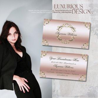 Luxurious Rose Gold Ornate Impressive and Creative