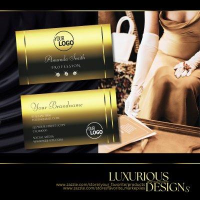 Luxurious Shimmery Gold Sparkle Diamonds add Logo