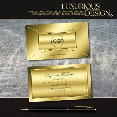 Luxurious Shimmery Gold with Logo Professional