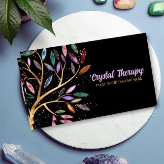 Luxury Abstract  Tree Colorful Geode Leaves