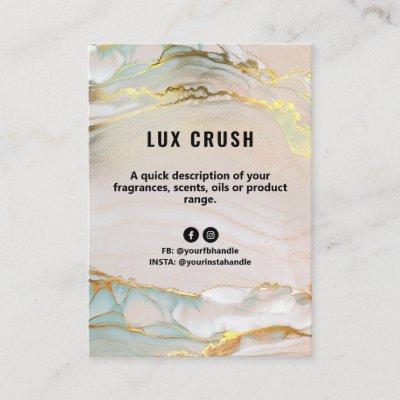 Luxury Alcohol ink Product Price List Card