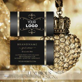 Luxury Black and Gold Ornate with Logo Luxurious