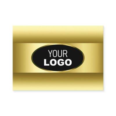 Luxury Black Gold Gradient Logo Golden Oval Frame