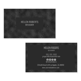 Luxury black monochromatic background square busin