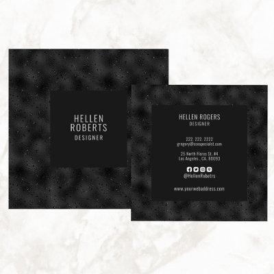 Luxury black monochromatic background square