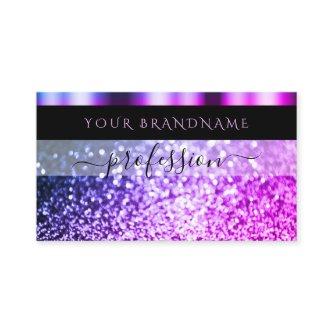 Luxury Black Pink Purple Sparkle Glitter Shimmery