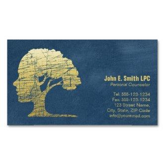 Luxury Blue Psychologist Personal Counselor Magnetic