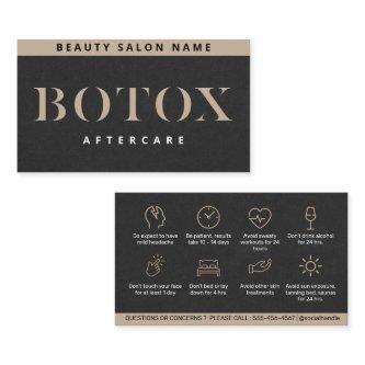 Luxury Botox Lip Filler Instruction Aftercare Card