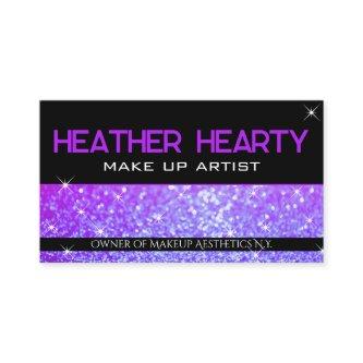 Luxury Bright Girly Purple Neon Glitter Glamour