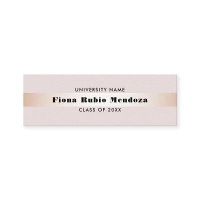 Luxury Chic Rose Gold Graduation Name Insert