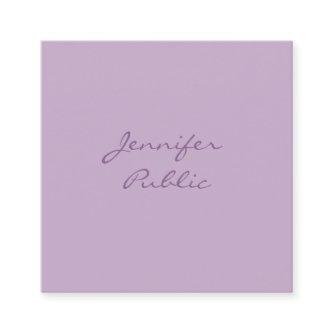 Luxury Elegant Calligraphy Script Modern Purple Square