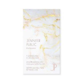 Luxury Elegant Modern Gold Marble Monogram Plain