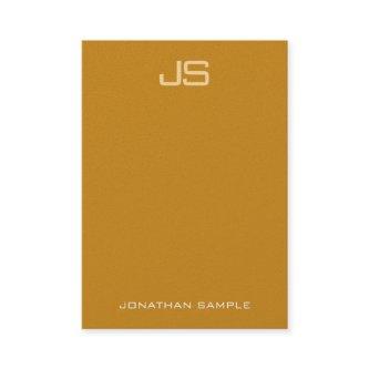 Luxury Elegant Monogrammed Premium Pearl Finish