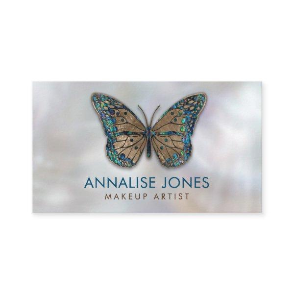 Luxury Gold and Abalone Shell  Butterfly on pearl