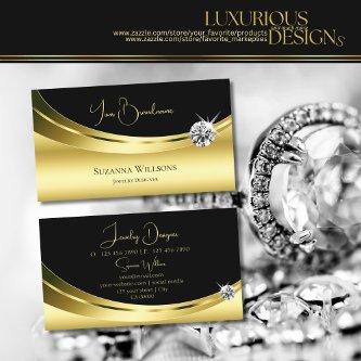 Luxury Gold and Black with Sparkle Diamond Modern