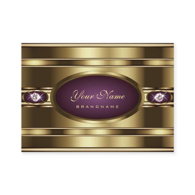 Luxury Gold and Purple Colors with Faux Gemstones