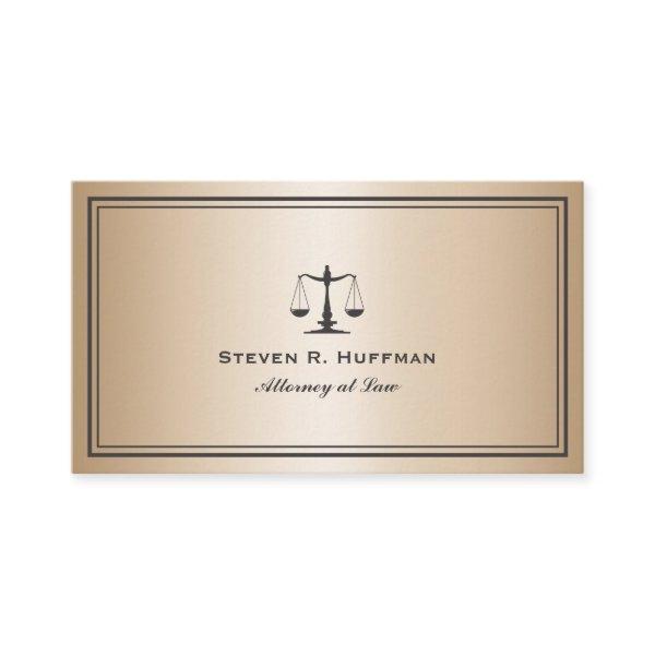 Luxury Gold Attorney Justice Scale Professional