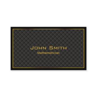 Luxury Gold Border Mathematician