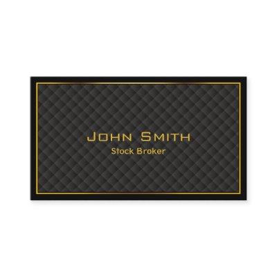 Luxury Gold Border Stock Broker