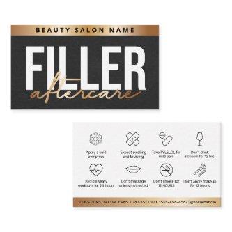 Luxury Gold Botox Filler Instruction Aftercare  Bu