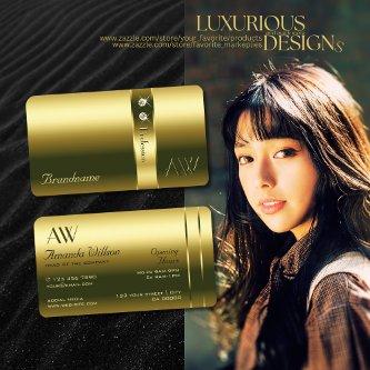 Luxury Gold Bright Shimmering Jewels and Monogram