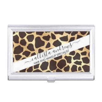 Luxury Gold Brown Giraffe Animal Print Pattern  Case